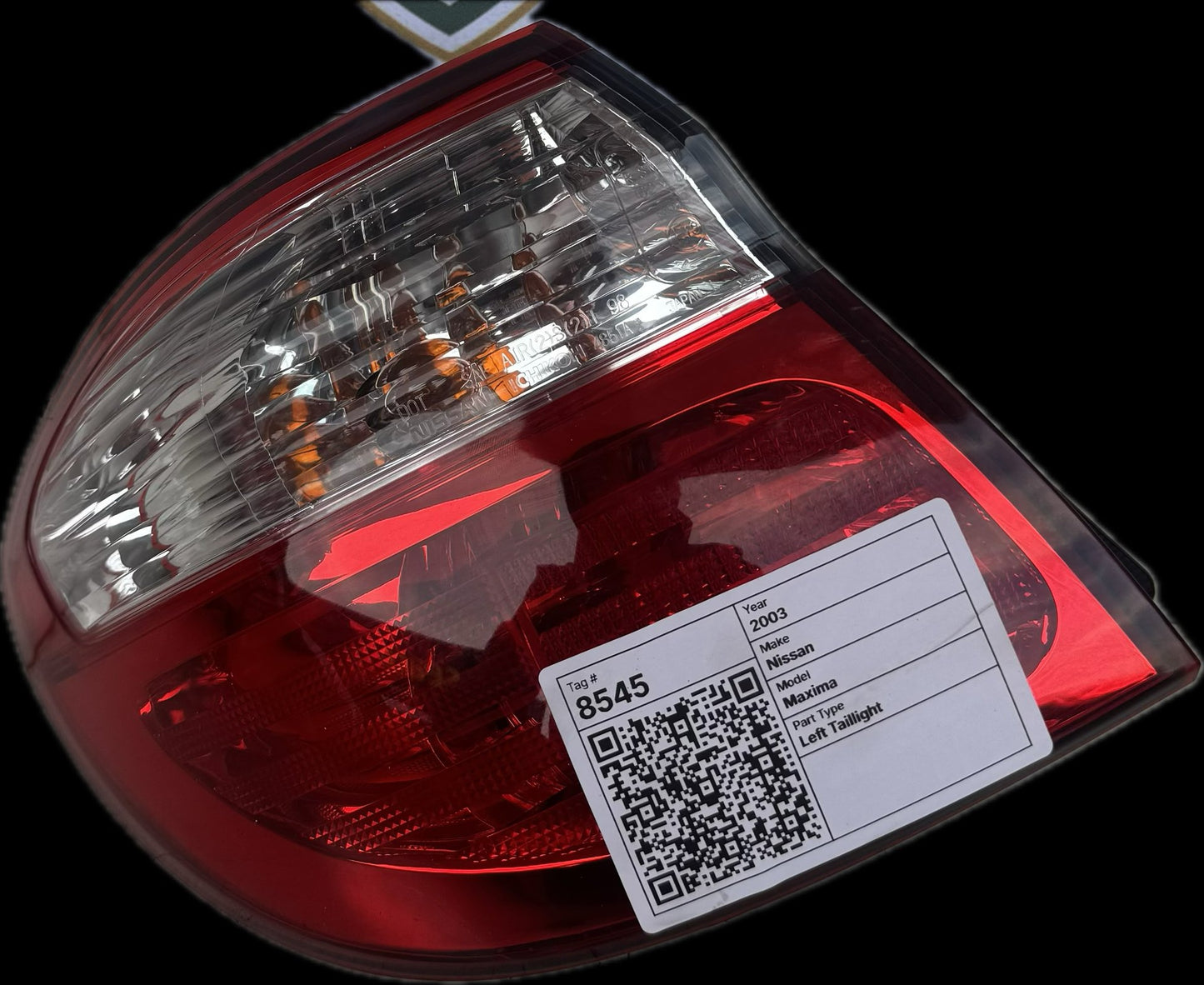 2003 Nissan Maxima Sedan Left Taillight