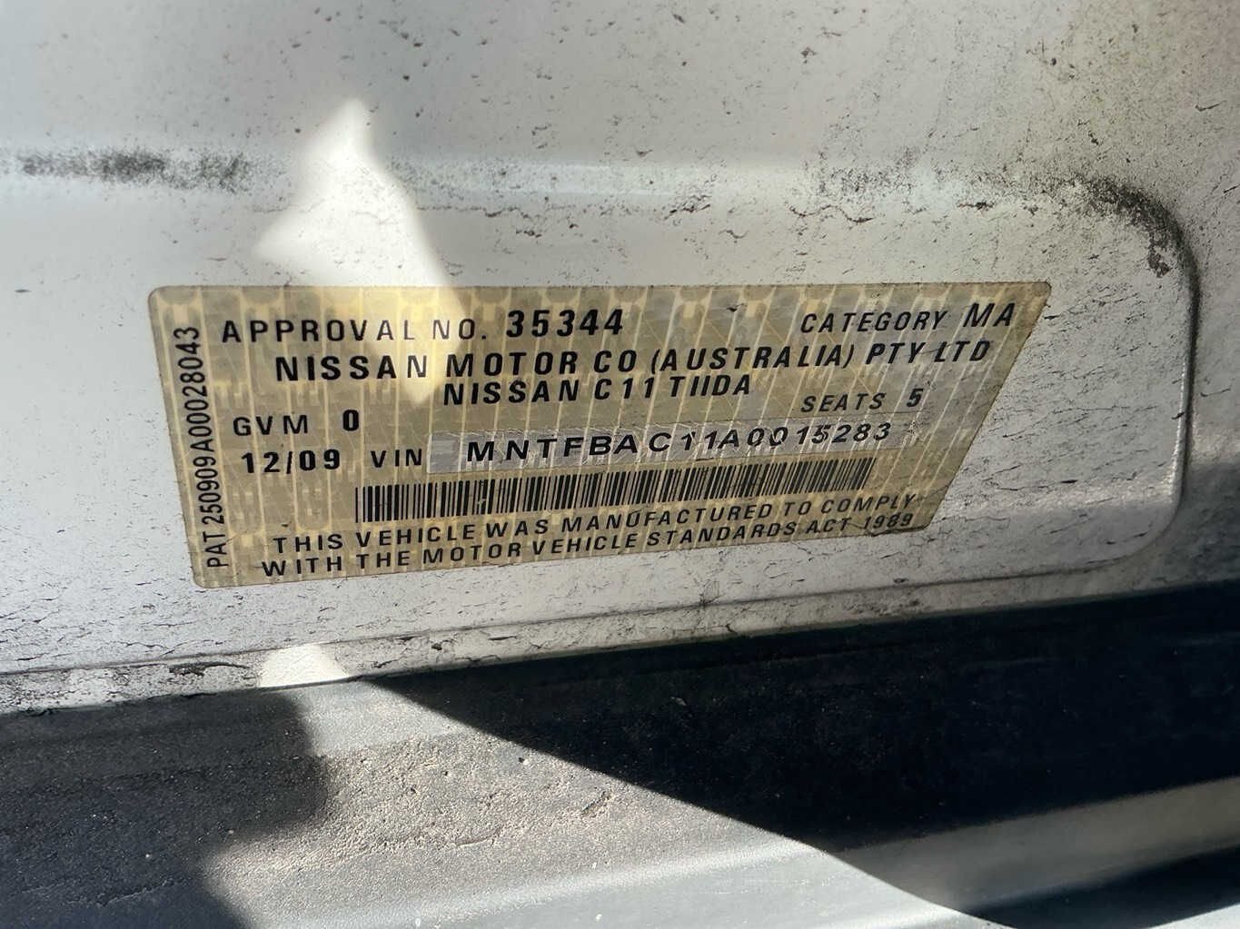 2009 Nissan Tiida C11