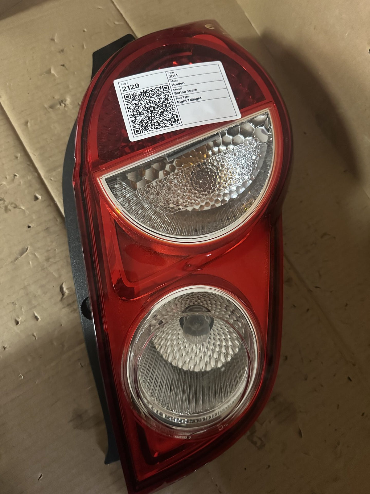 2014 Holden Barina Spark MJ Hatchback Right Taillight 13524