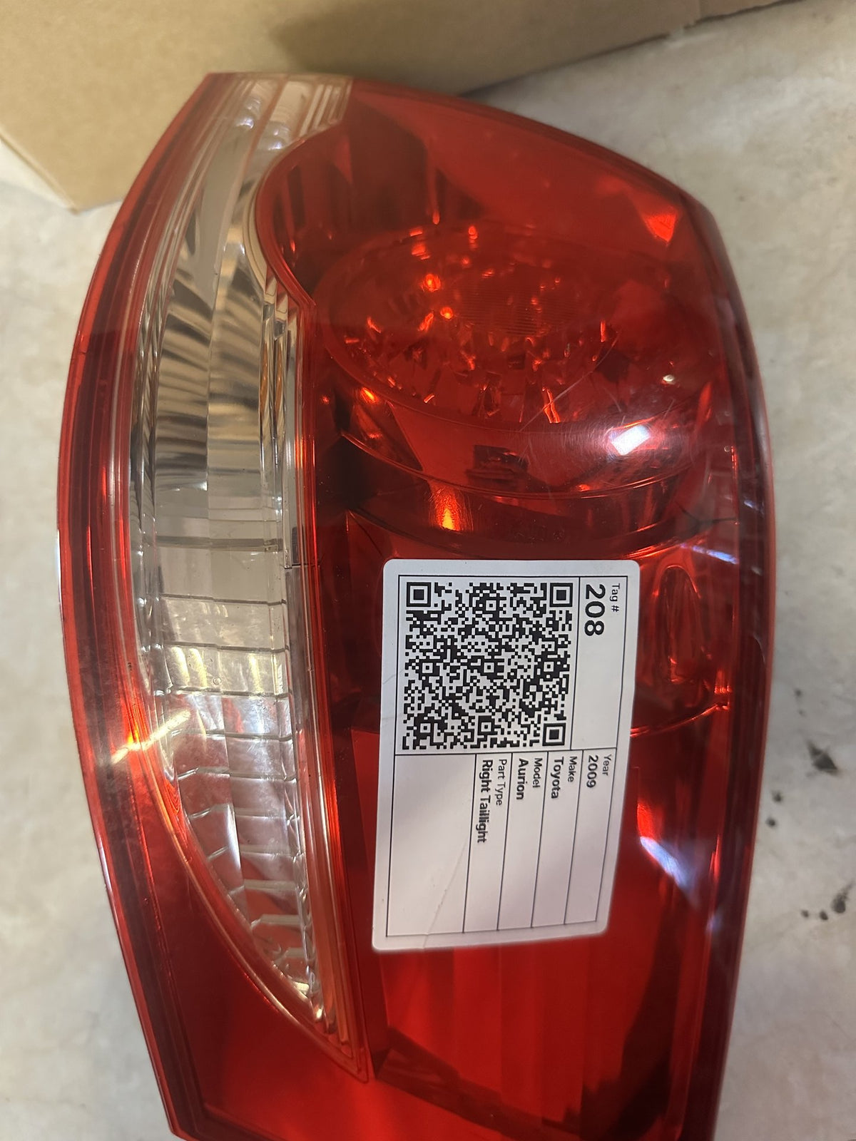 2006-2011 Toyota Aurion GSV40 - Right Taillight