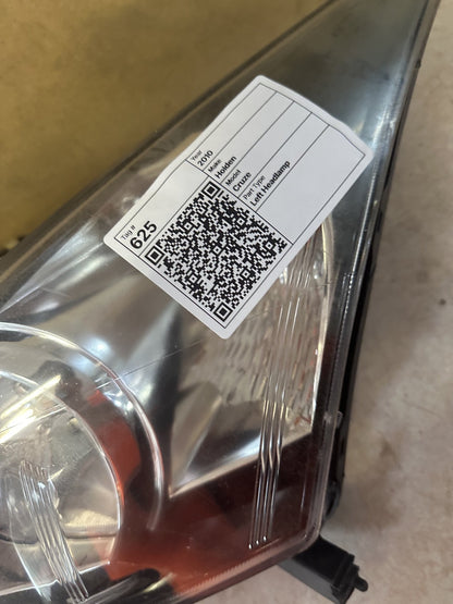 2010 Holden Cruze Cruze Left Headlight 12412