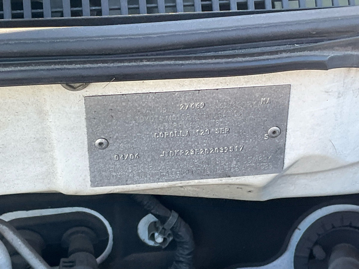 2006 Toyota Corolla Ascent E120