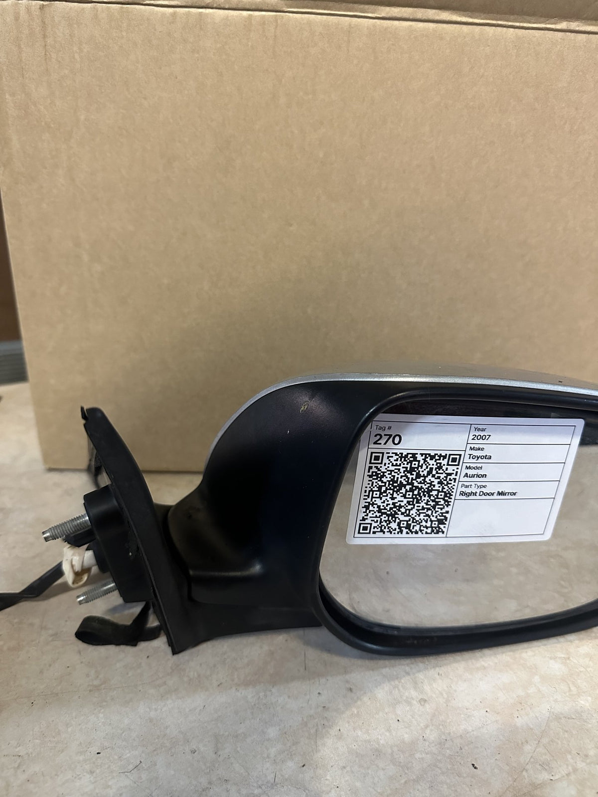 2007 Toyota Aurion Right Door Mirror 026127