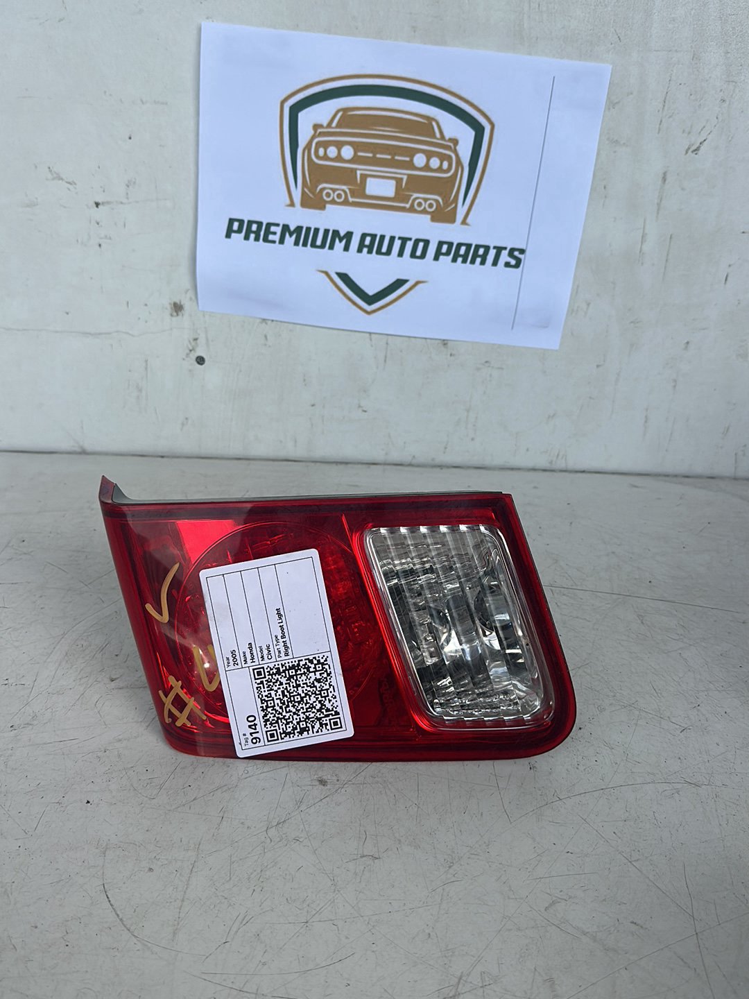 2005 Honda Civic Right Boot Light