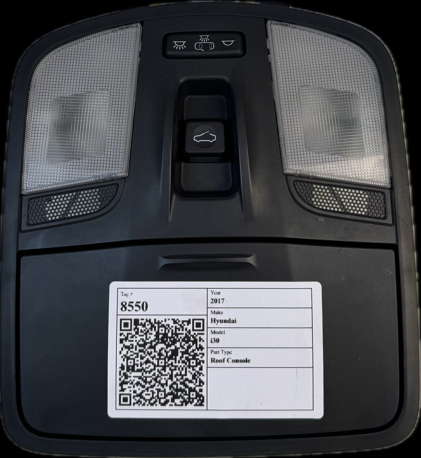 2017 Hyundai i30 Hatchback Roof Console