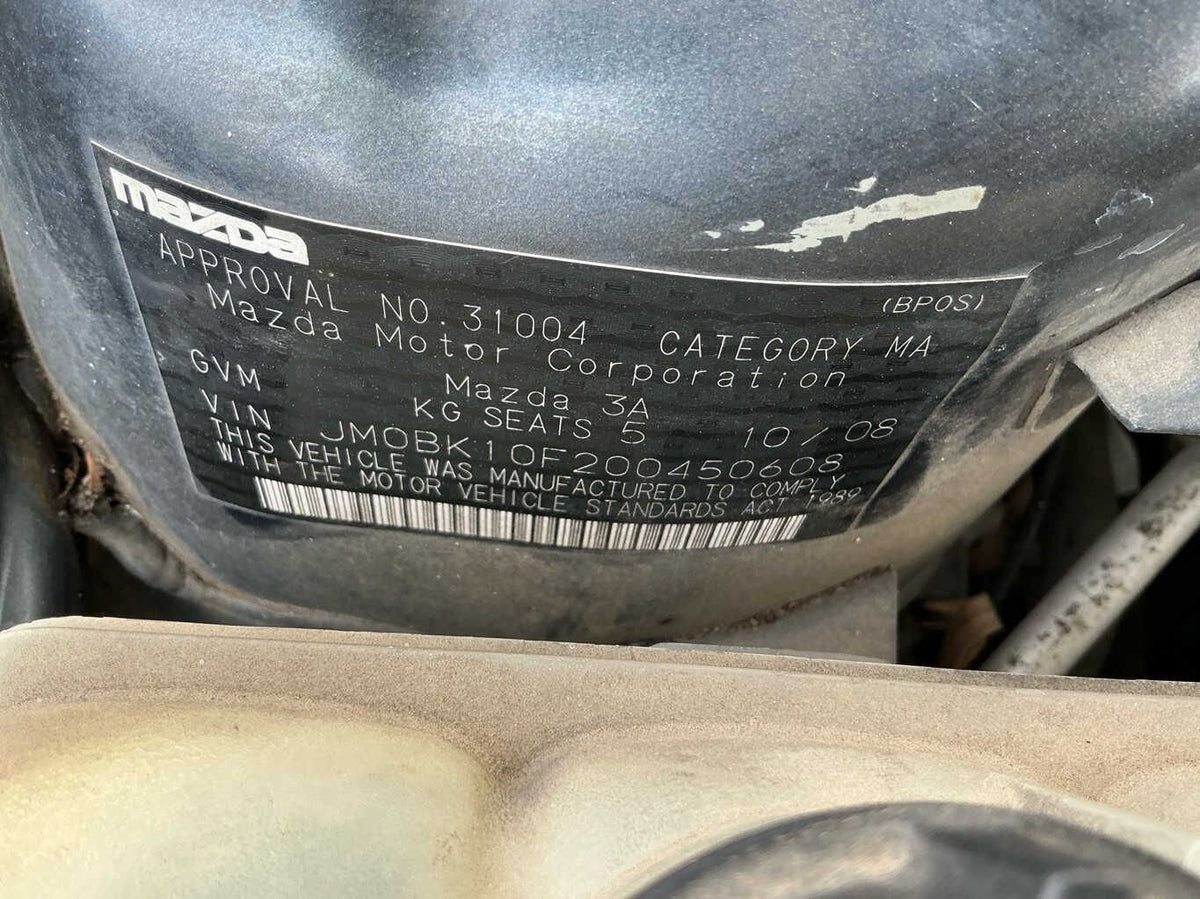2008 Mazda Mazda3 Neo BK