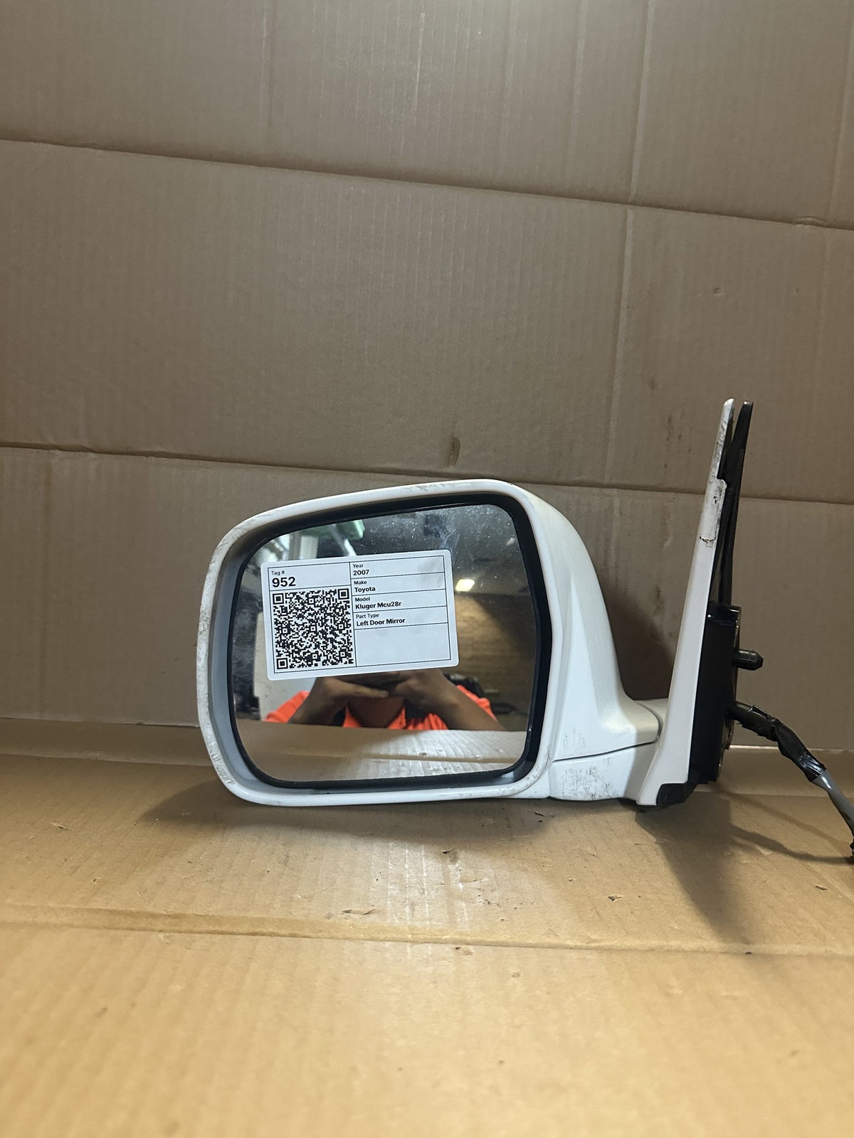 Left Door Mirror, 012142, 2007, Toyota, Kluger