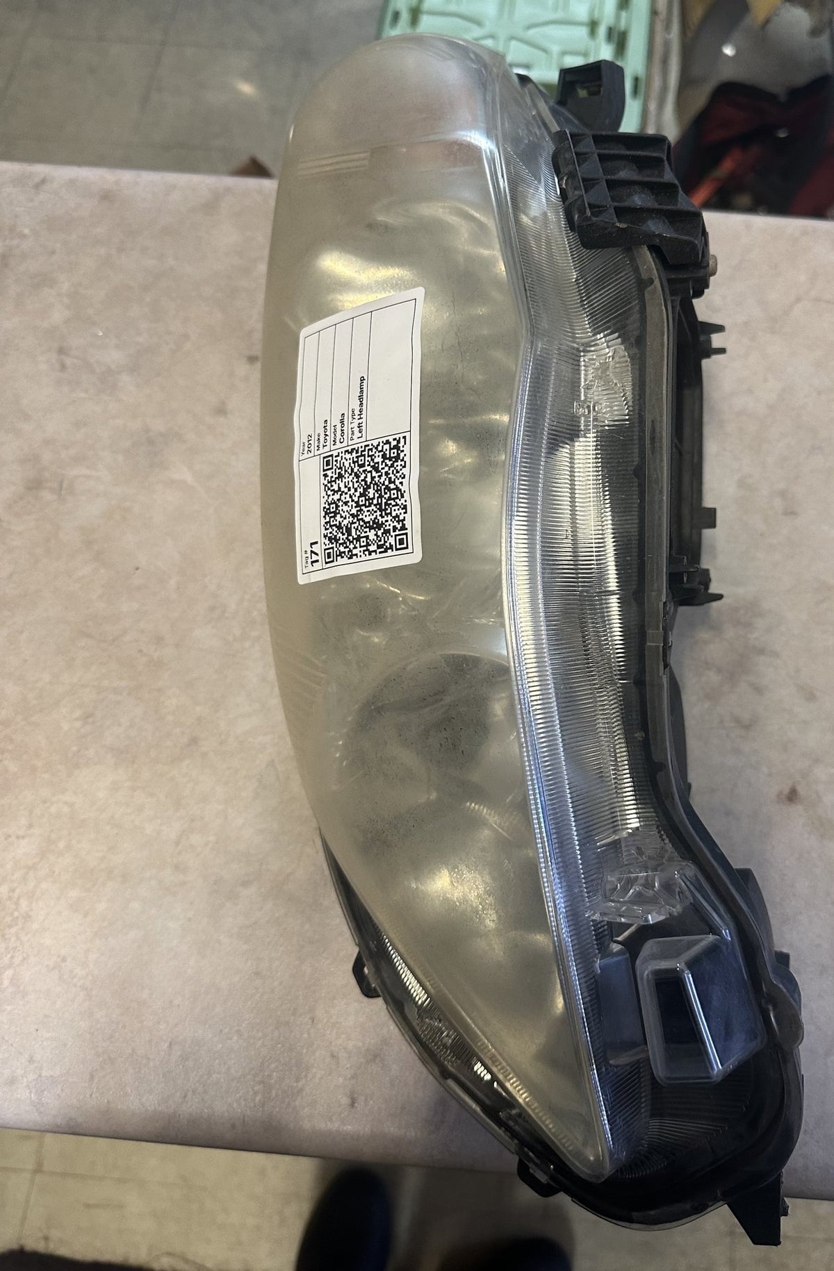 2012 Toyota Corolla Left Headlight