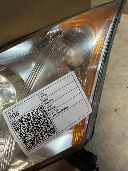 2014 Holden Cruze Cruze Left Headlight 12412