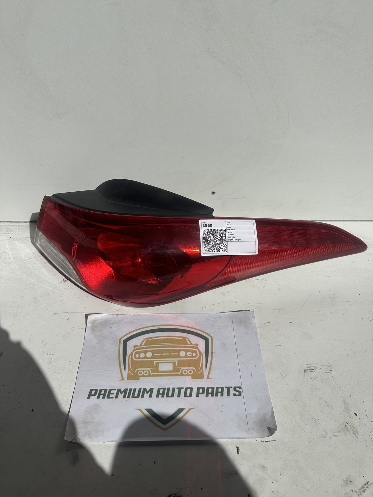 2011-2016 Hyundai Elantra MD Sedan Right Taillight 92402-3X0
