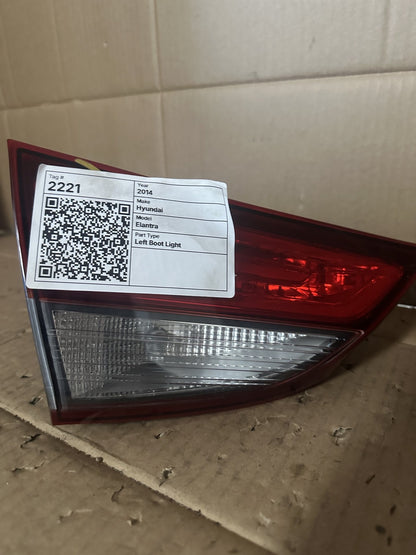 2014 Hyundai Elantra MD Sedan Left Boot Light 92404-3X2