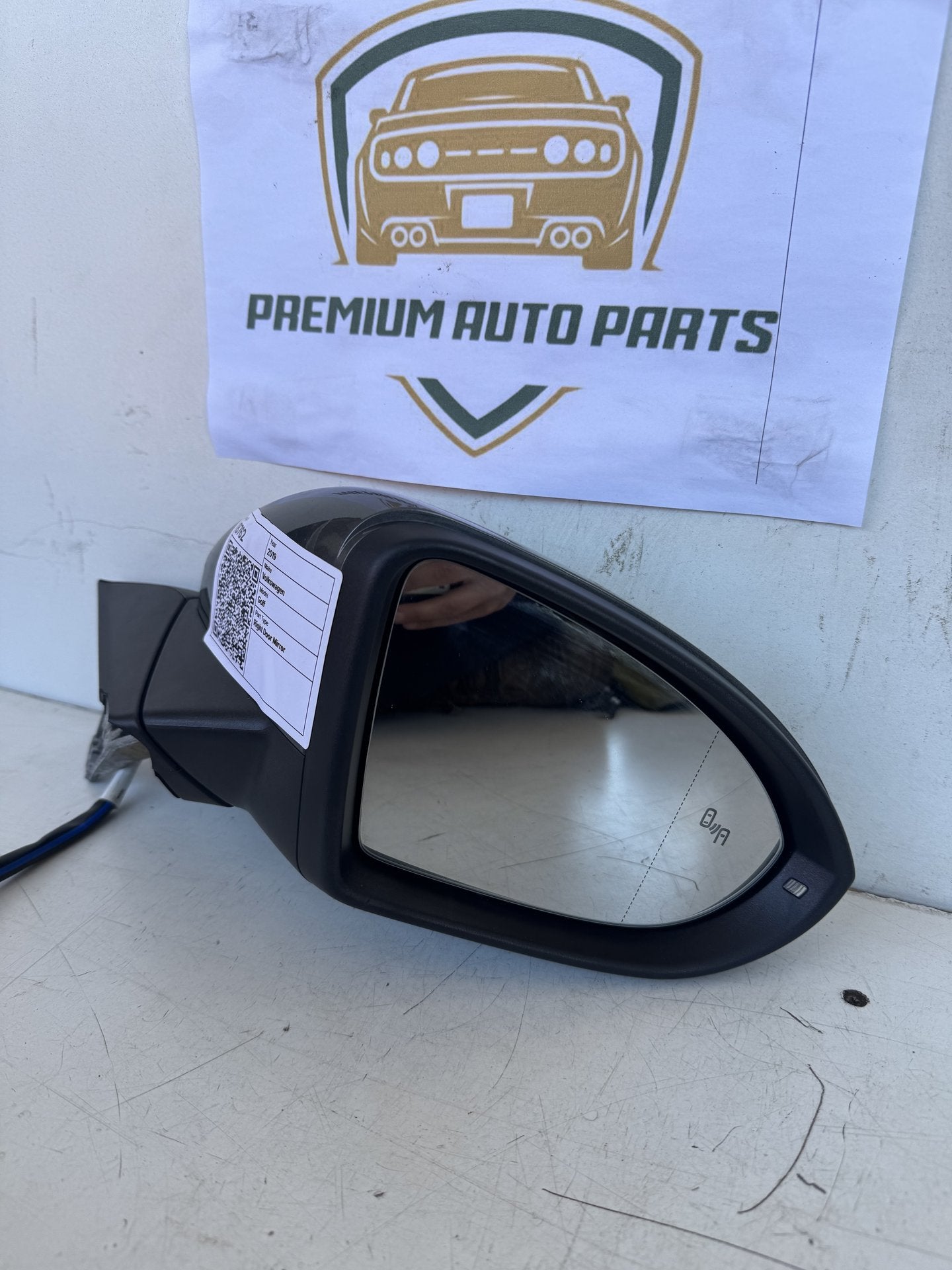 2019 Volkswagen Golf Station Wagon Right Door Mirror 021277