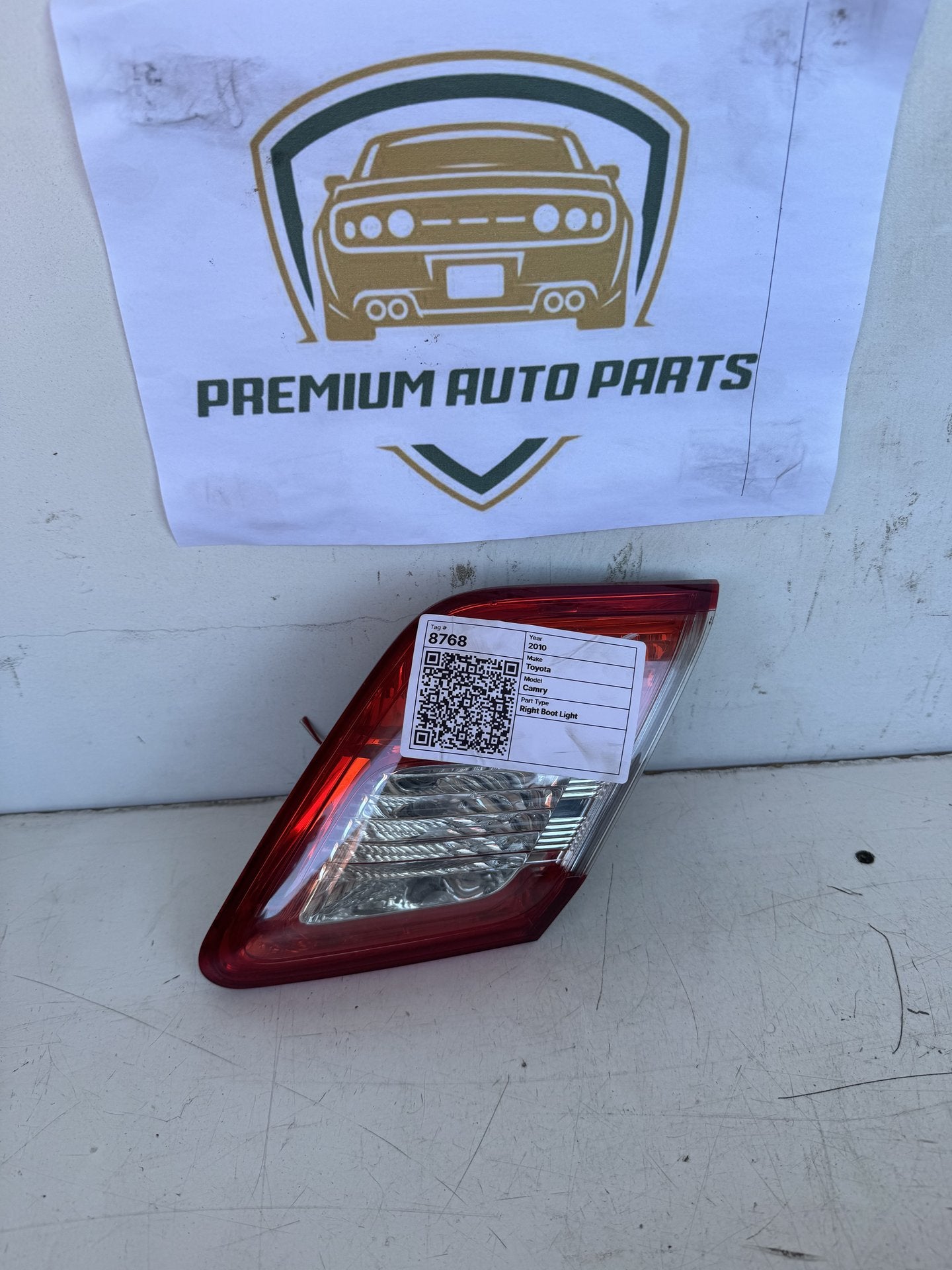2010 Toyota Camry XV40 Sedan Right Boot Light