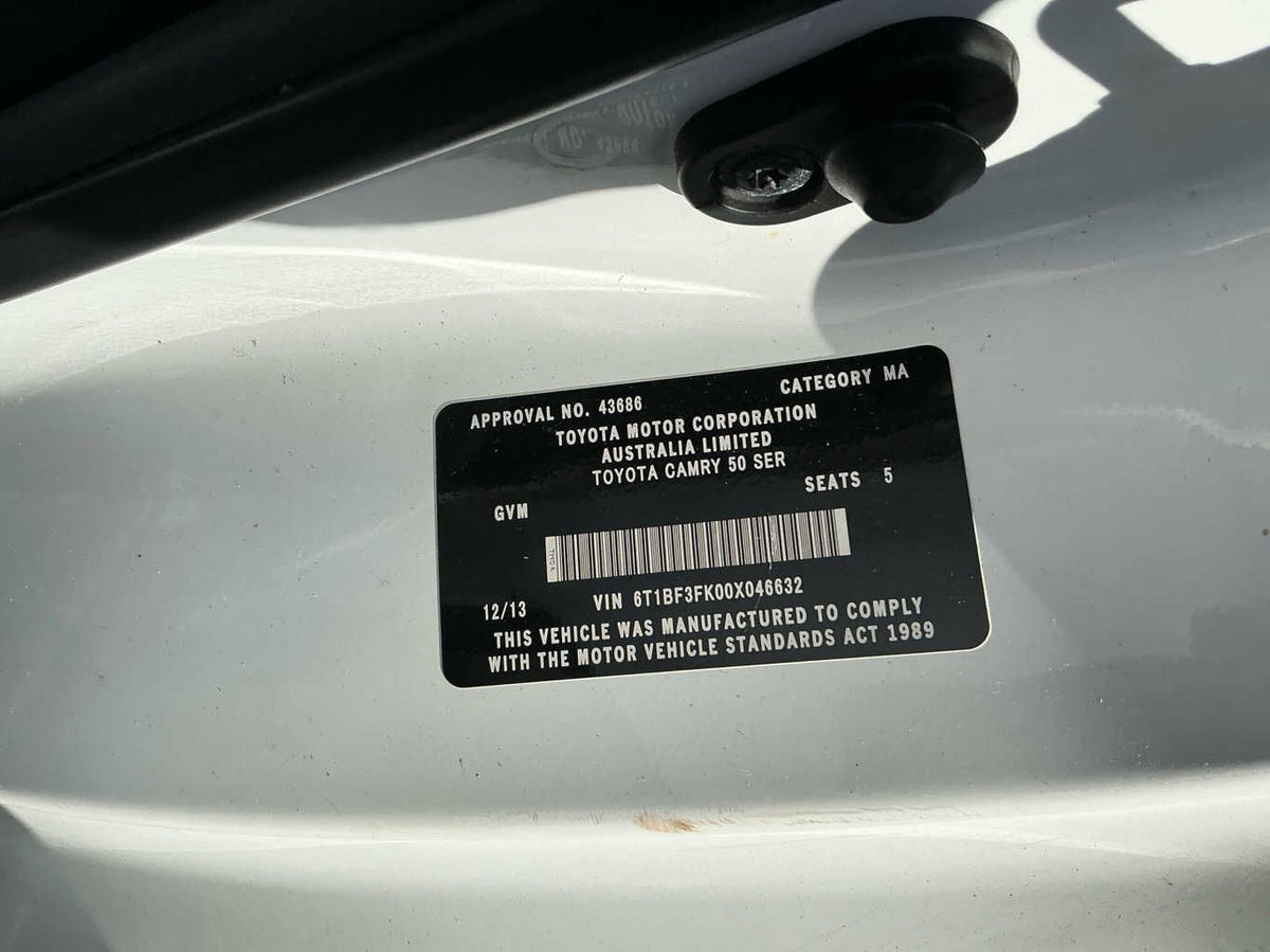 2013 Toyota Camry Altise XV50