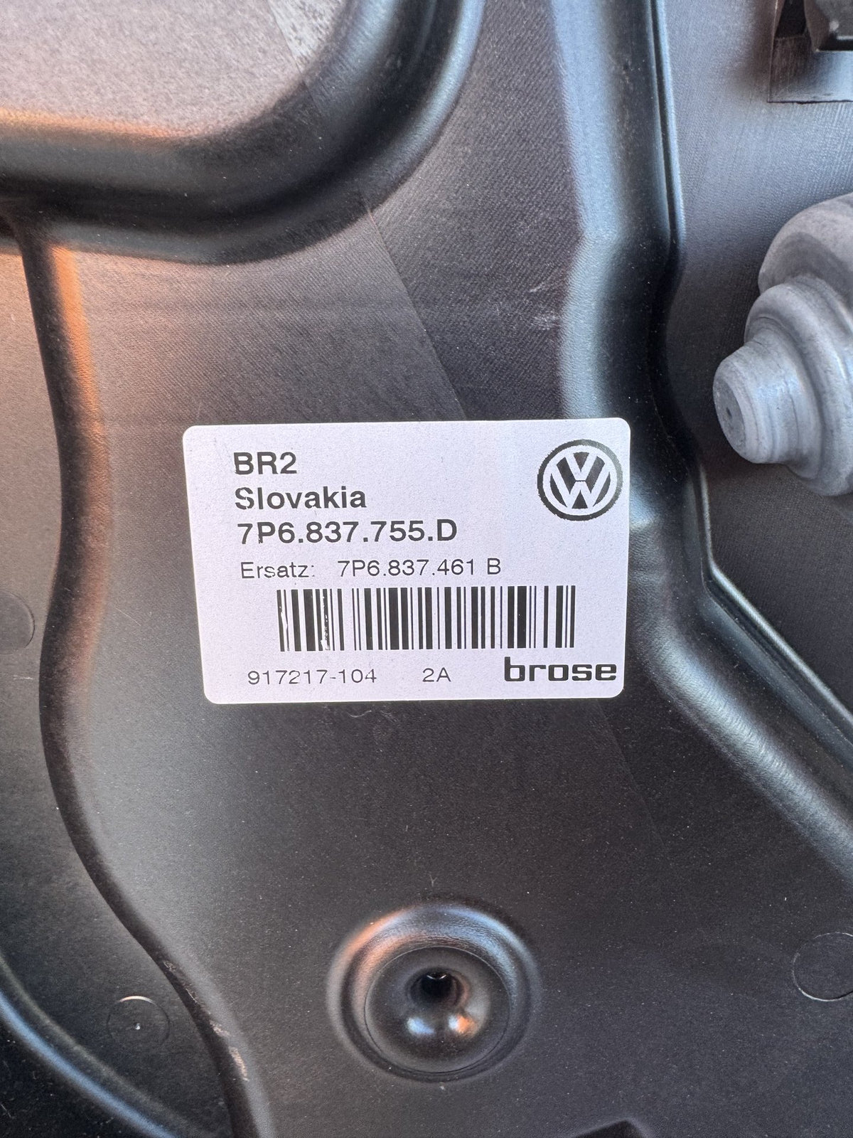 2016 Volkswagen Touareg Station Wagon Left Front Window Regulator/Motor
