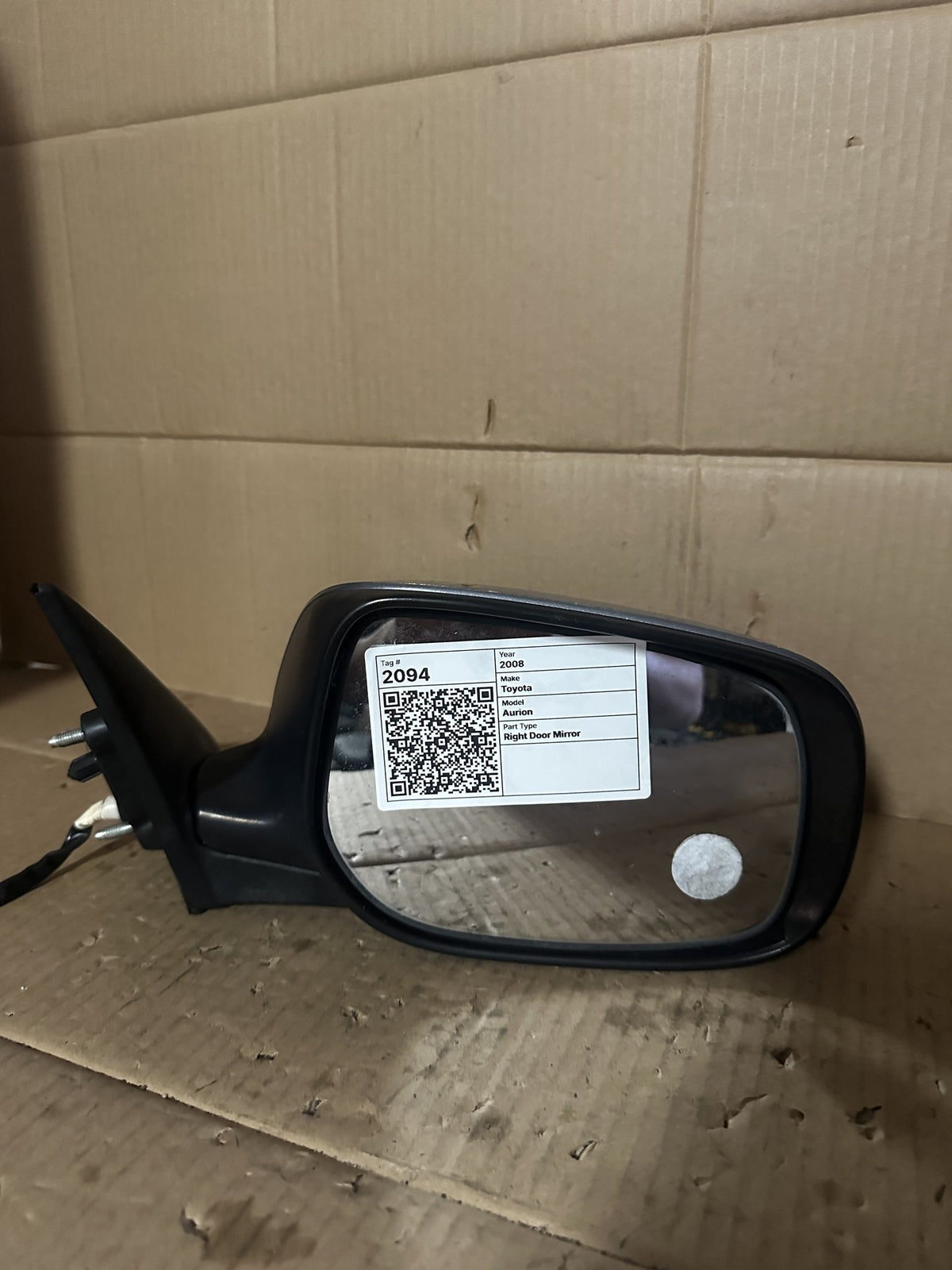 2008 Toyota Aurion Sedan Right Door Mirror 026127