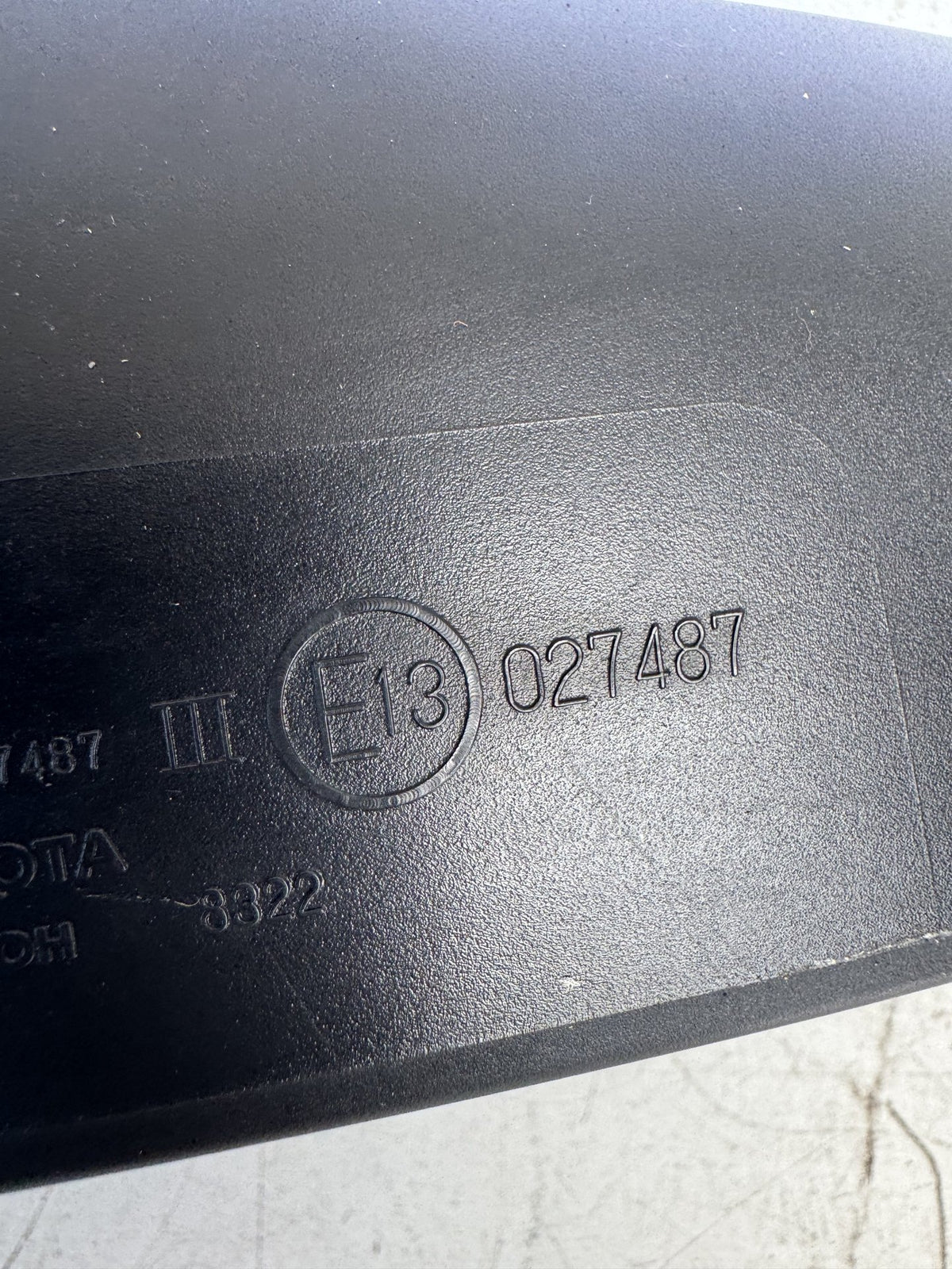 2014 Toyota Yaris Hatchback Left Door Mirror k96