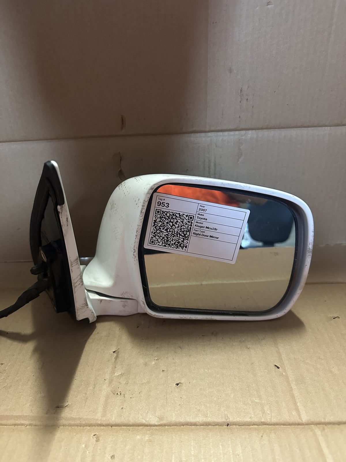 2007 Toyota Kluger Kluger Mcu28r Unknown Right Door Mirror 012142