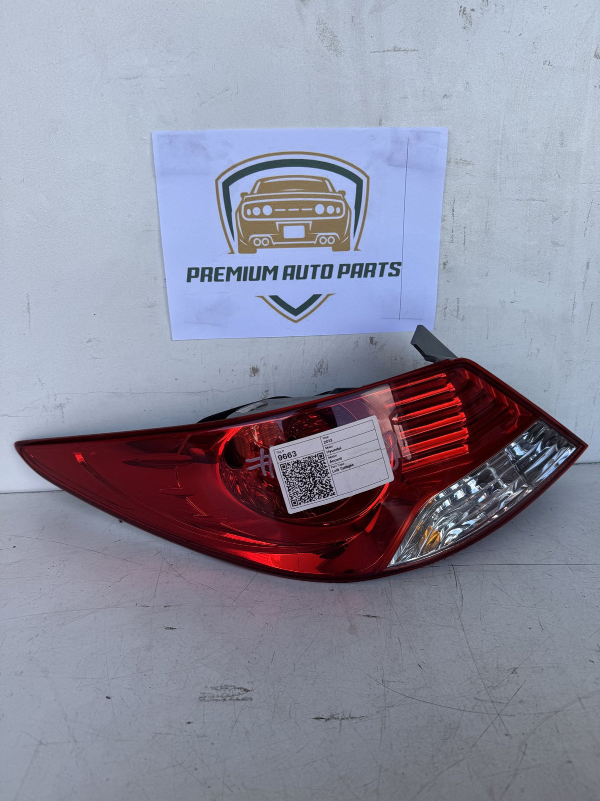 2013 Hyundai Accent RB Sedan Left Taillight