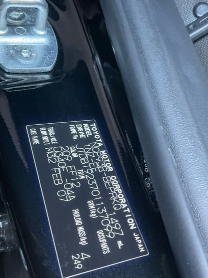 2007 Toyota Yaris YRS GD