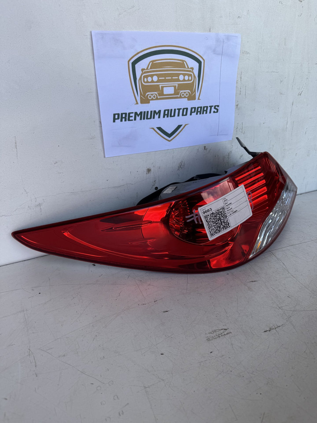 2013 Hyundai Accent RB Sedan Left Taillight