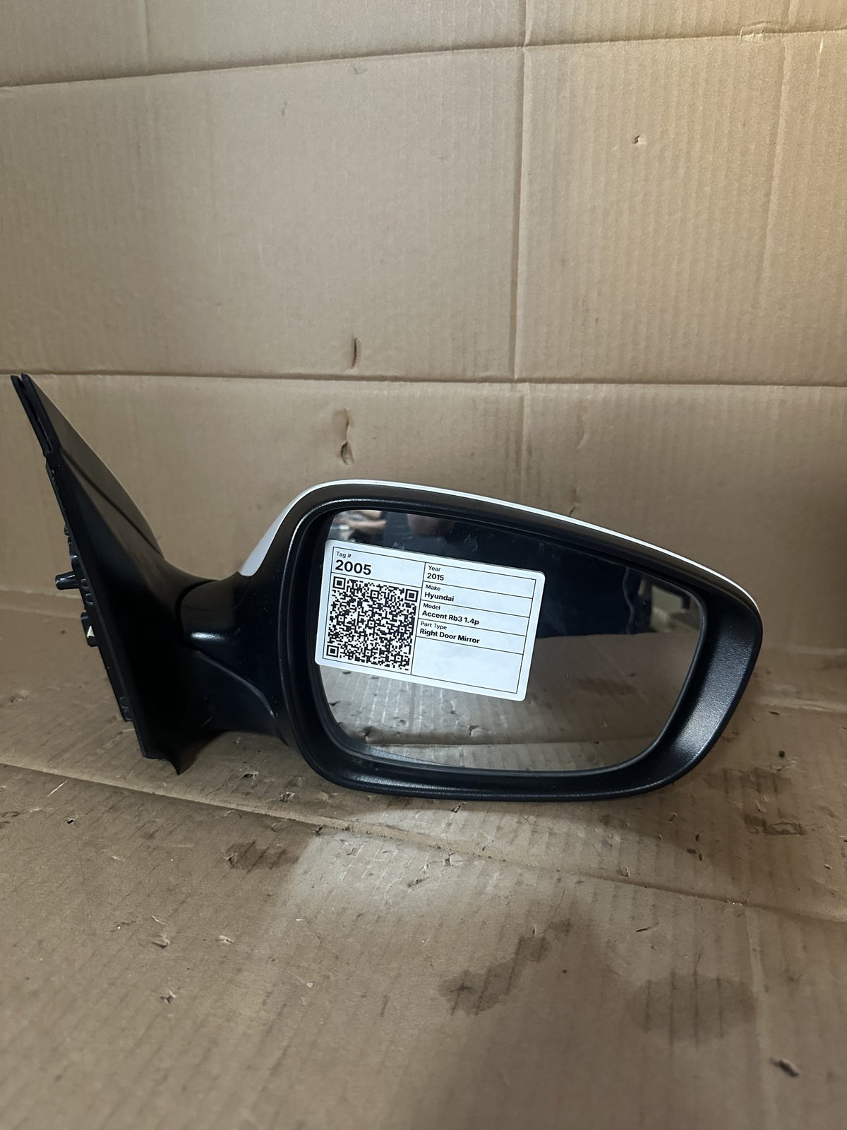 2015 Hyundai Accent Sedan Right Door Mirror 027492