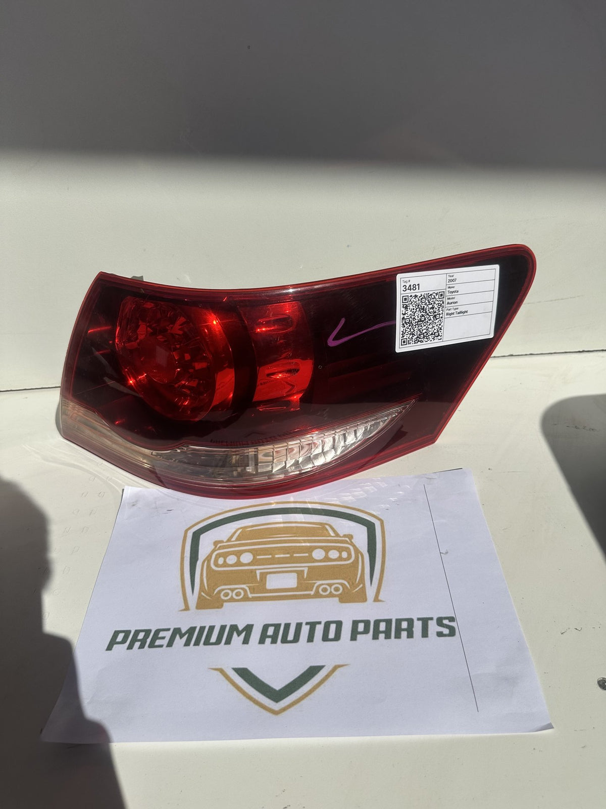 2006-2012 Toyota Aurion V40 Sedan Right Taillight 06-123