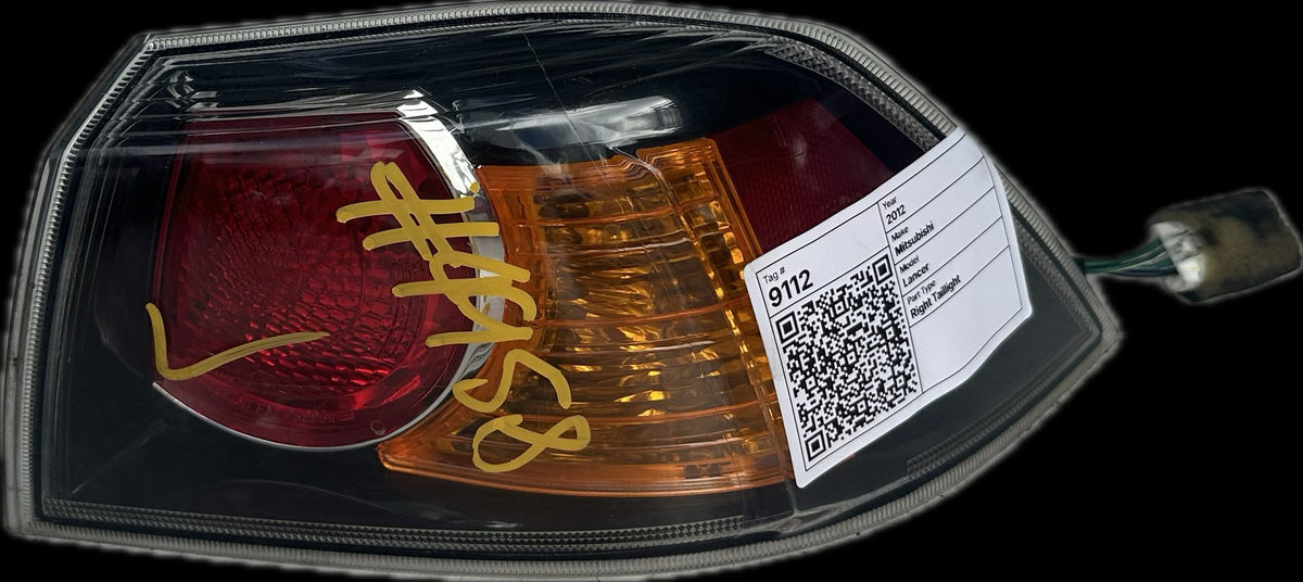2012 Mitsubishi Lancer Sedan Right Taillight