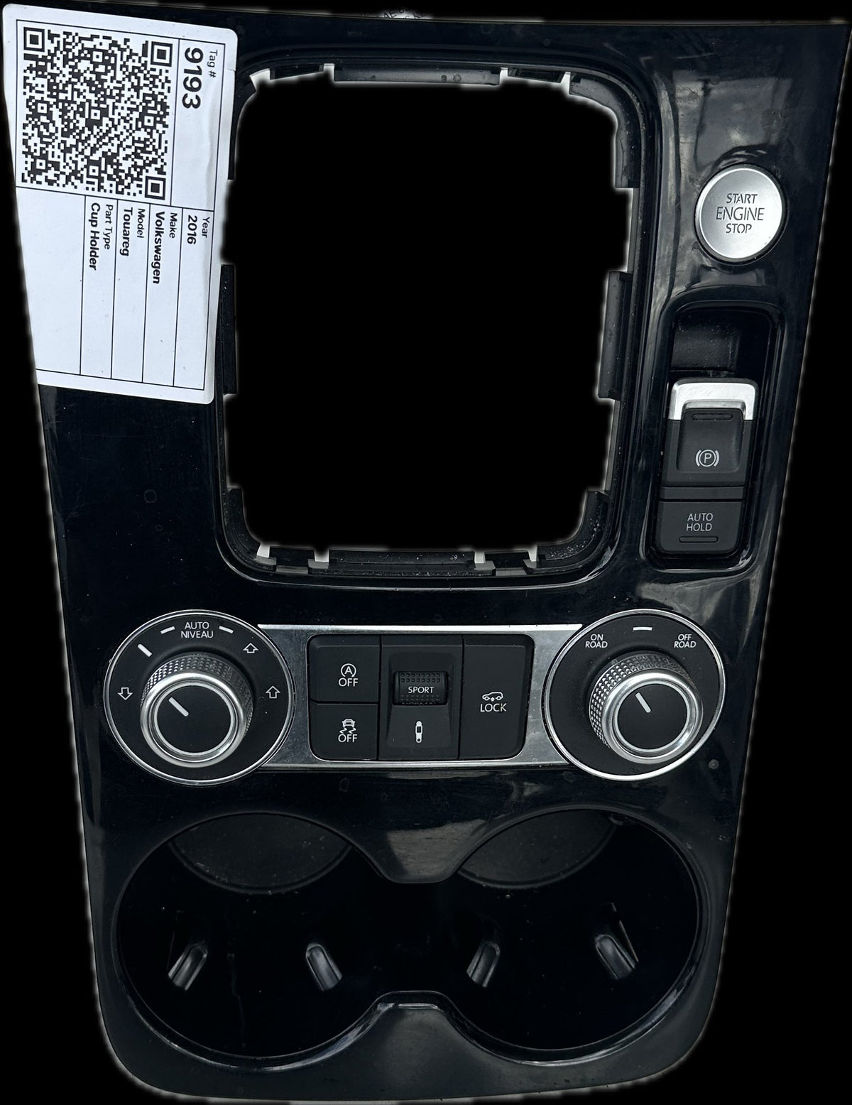 2016 Volkswagen Touareg Station Wagon Cup Holder
