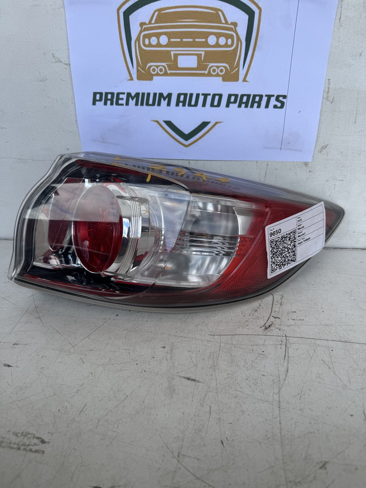 2012 Mazda Mazda3 Hatchback Right Taillight