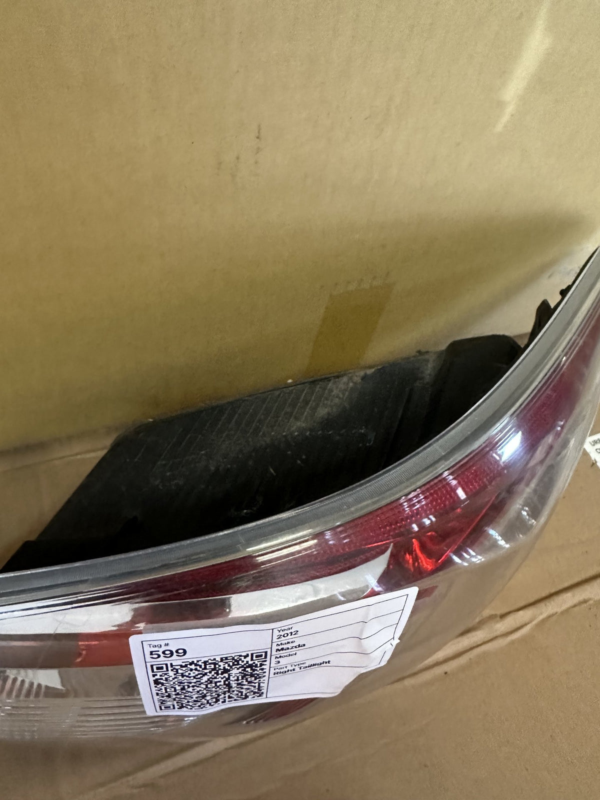 2012 Mazda 3 - Right Taillight