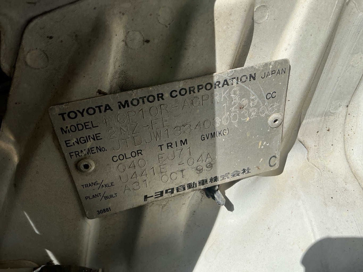 2000 Toyota Echo P10