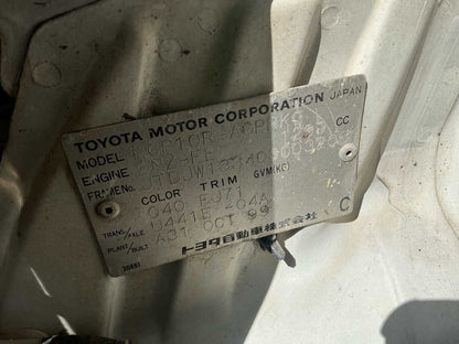 2000 Toyota Echo P10