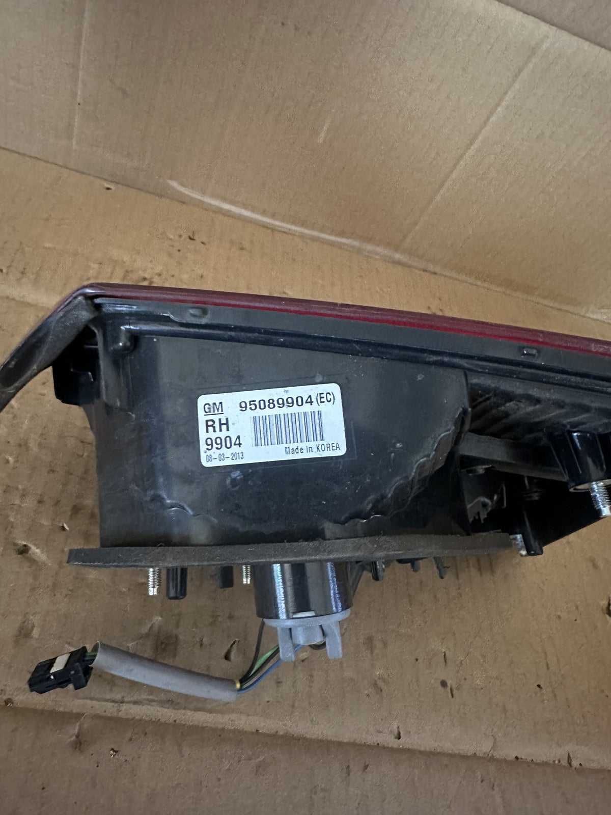 2013 Holden Cruze JH Station Wagon Right Boot Light 95089904