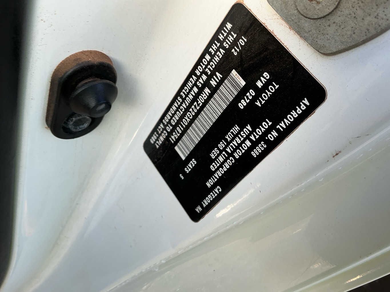 2012 Toyota Hilux N120
