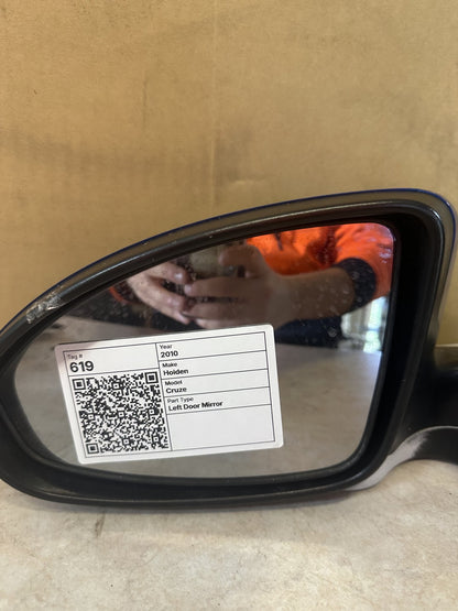 2010 Holden Cruze Cruze Left Door Mirror 027379