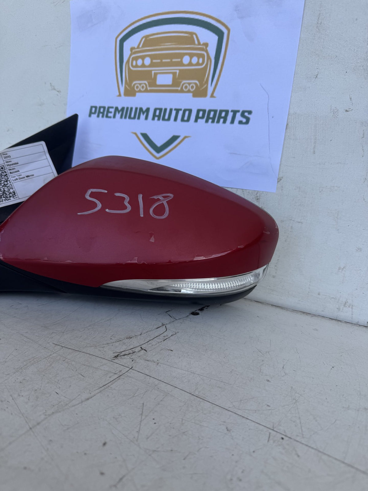 2013 Hyundai Accent RB Sedan Left Door Mirror