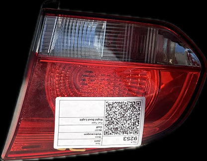 2011 Volkswagen Golf MK6 - 5K Hatchback Right Boot Light