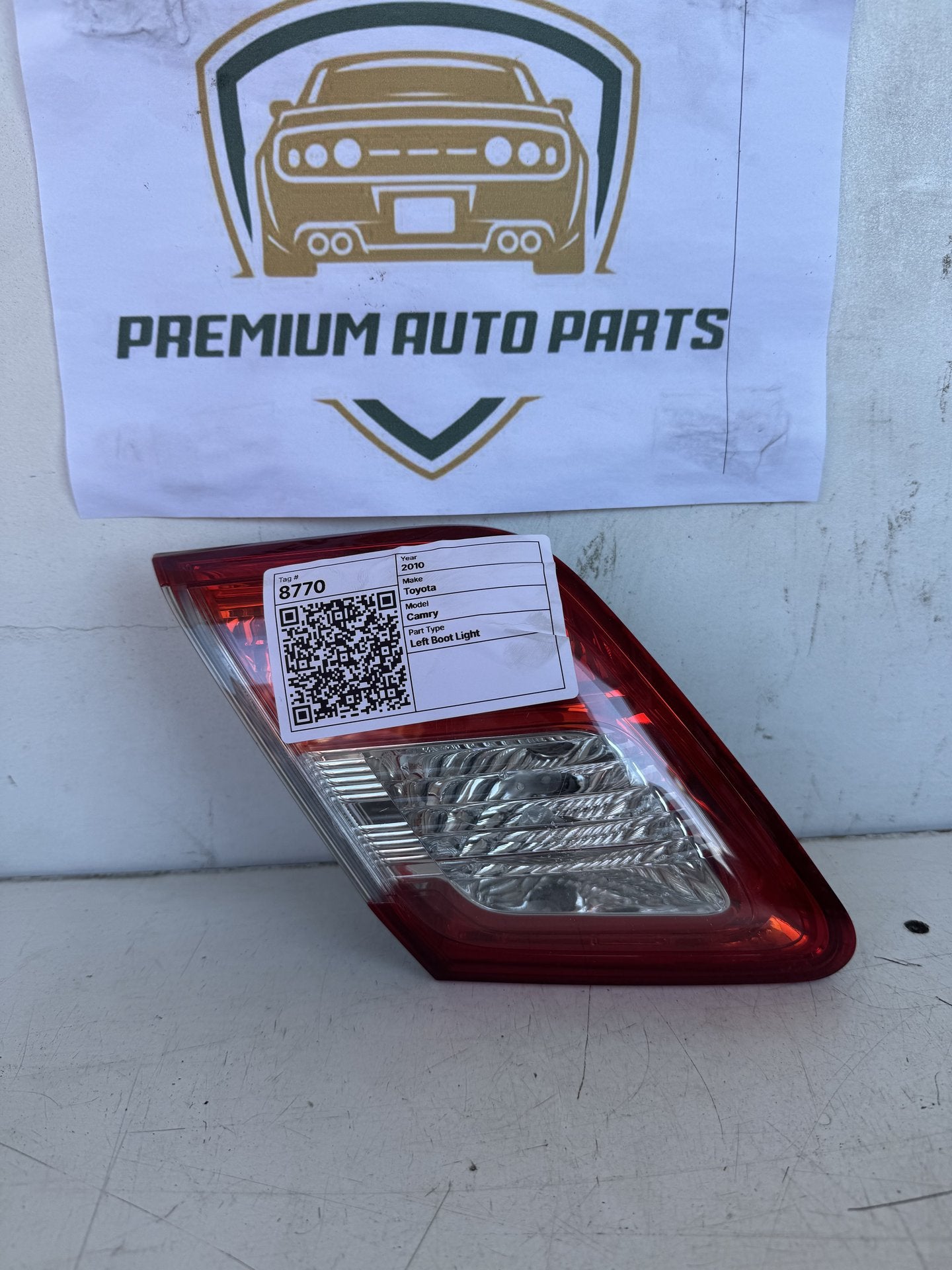 2010 Toyota Camry XV40 Sedan Left Boot Light