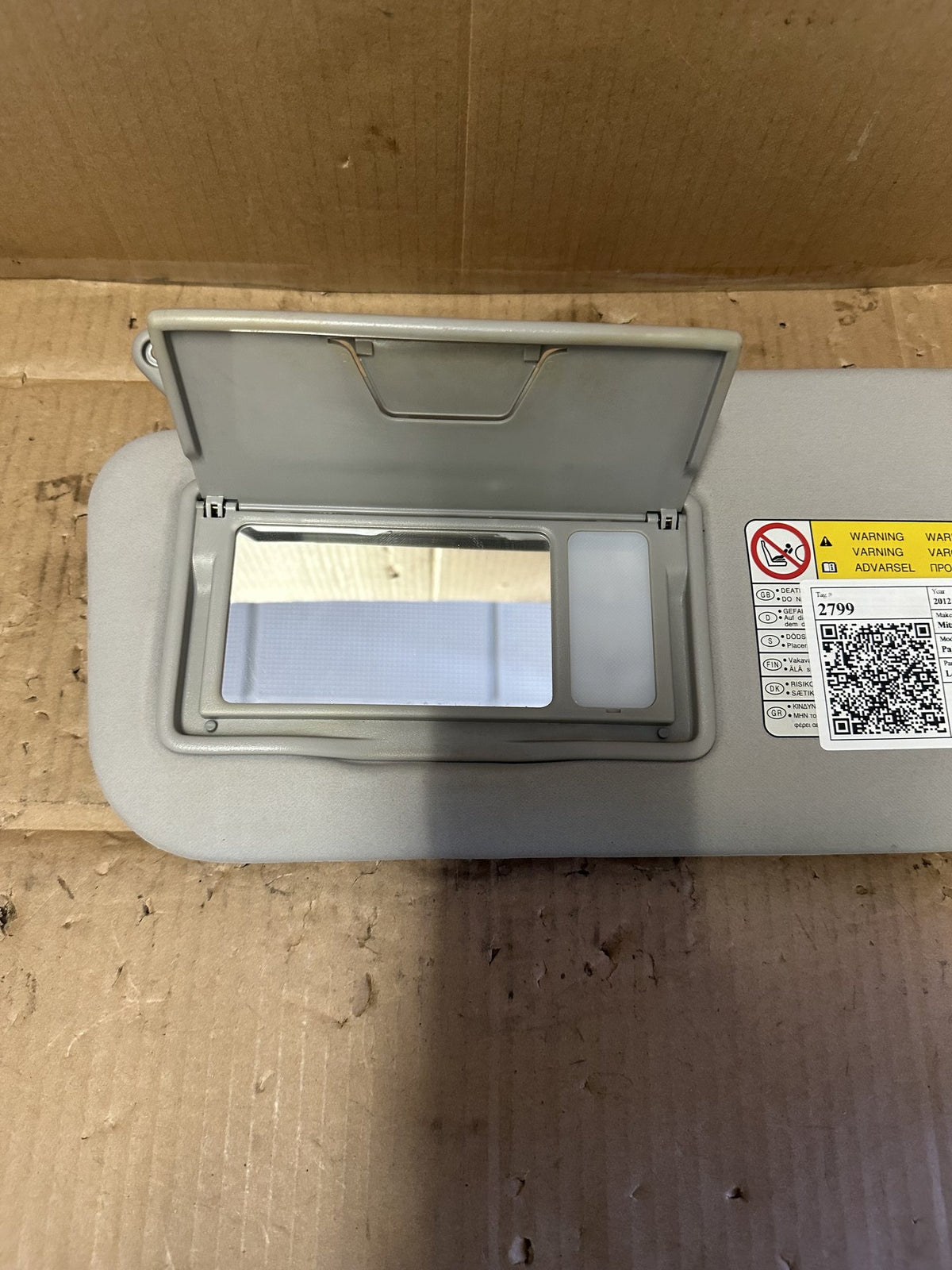 2012 Mitsubishi Pajero IV NW Station Wagon Left Sun Visor