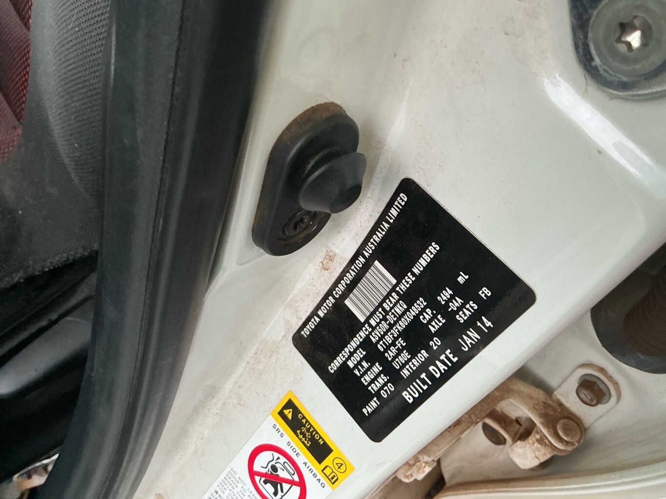 2014 Toyota Camry XV50