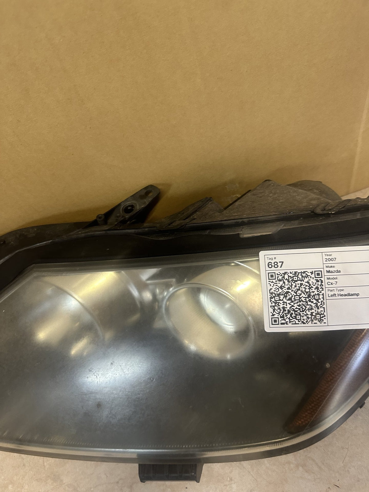 2007 Mazda CX-7 Cx-7 Station Wagon Left Headlight