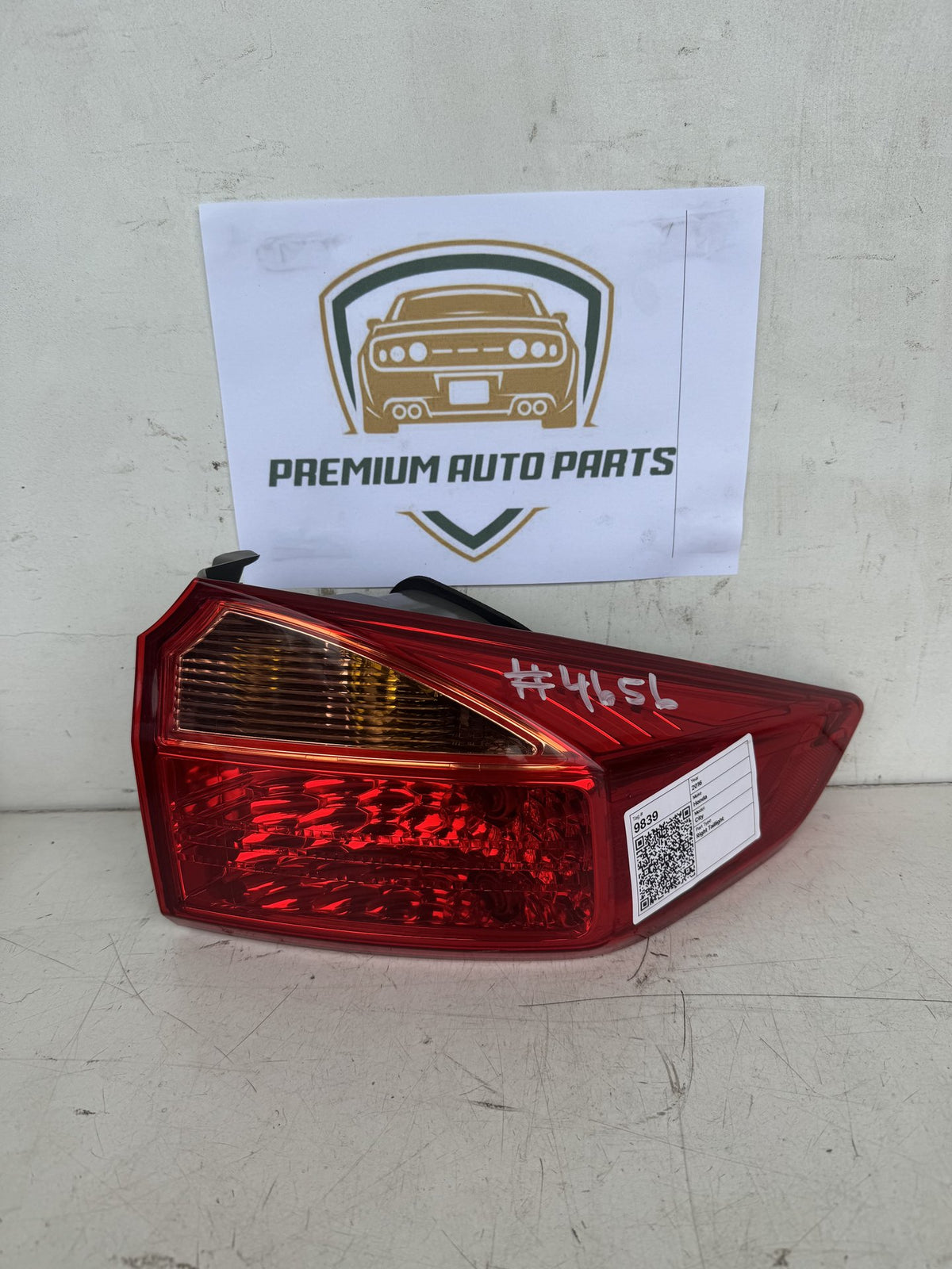2016 Honda City Right Taillight