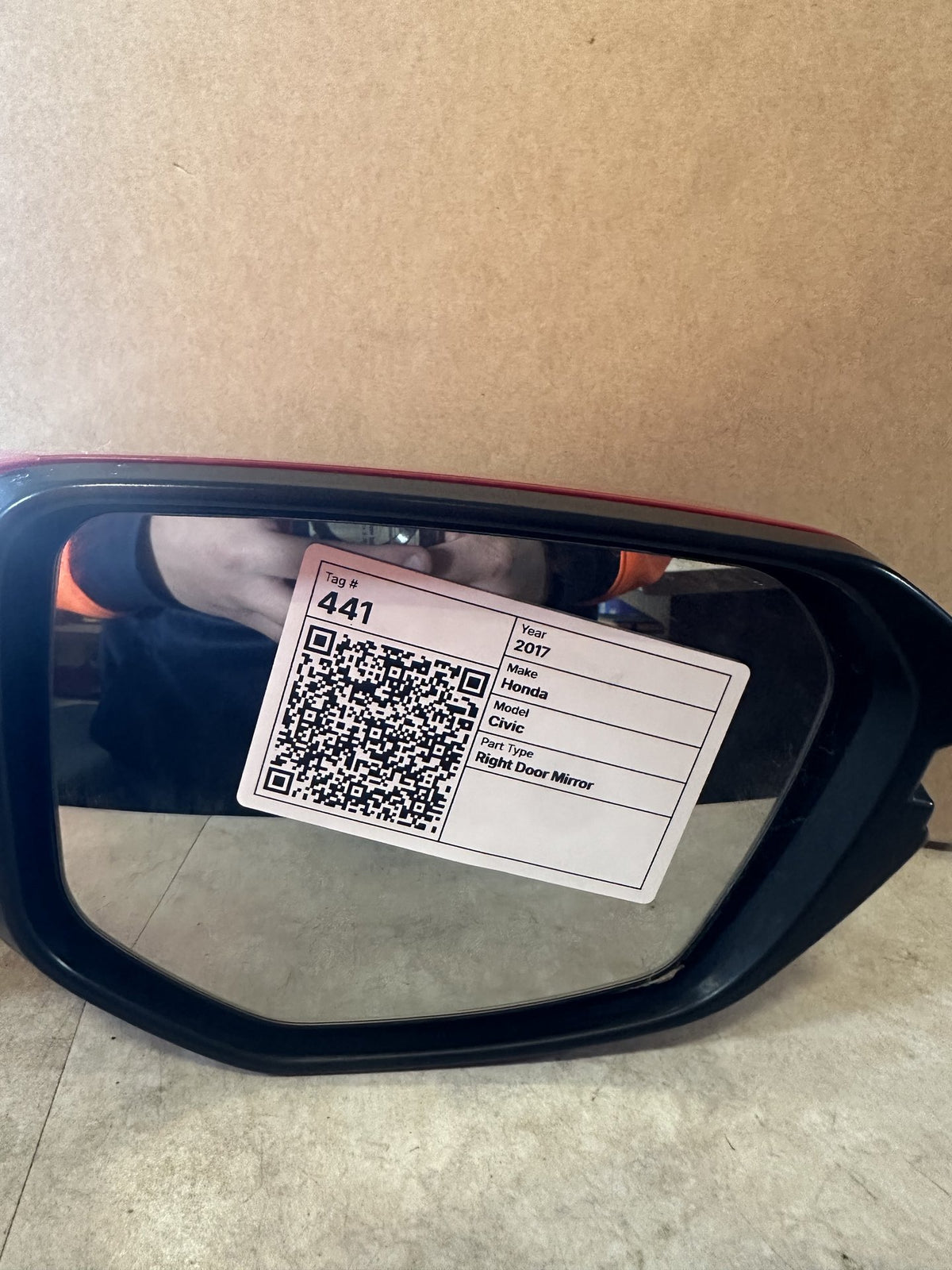 2017-2022 Honda Civic FK Hatchback Right Door Mirror 049682