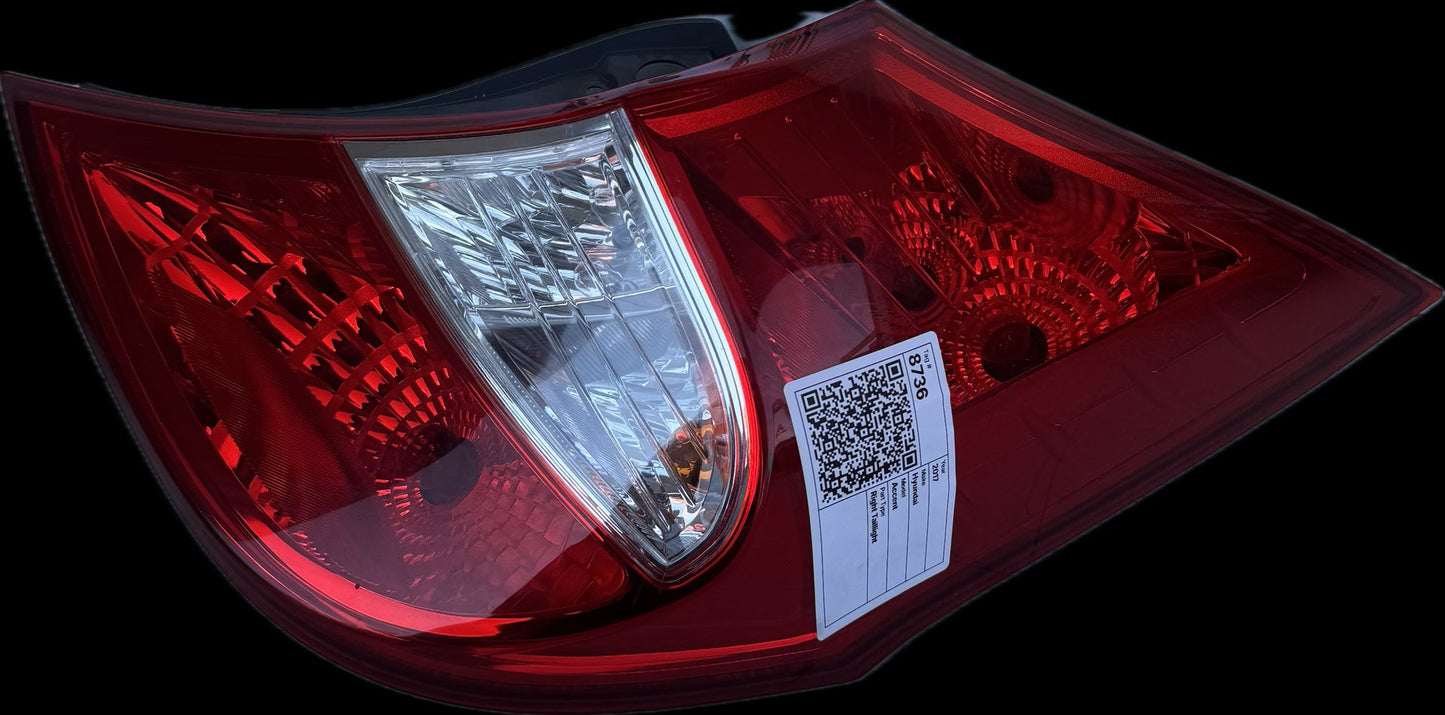 2017 Hyundai Accent RB Hatchback Right Taillight