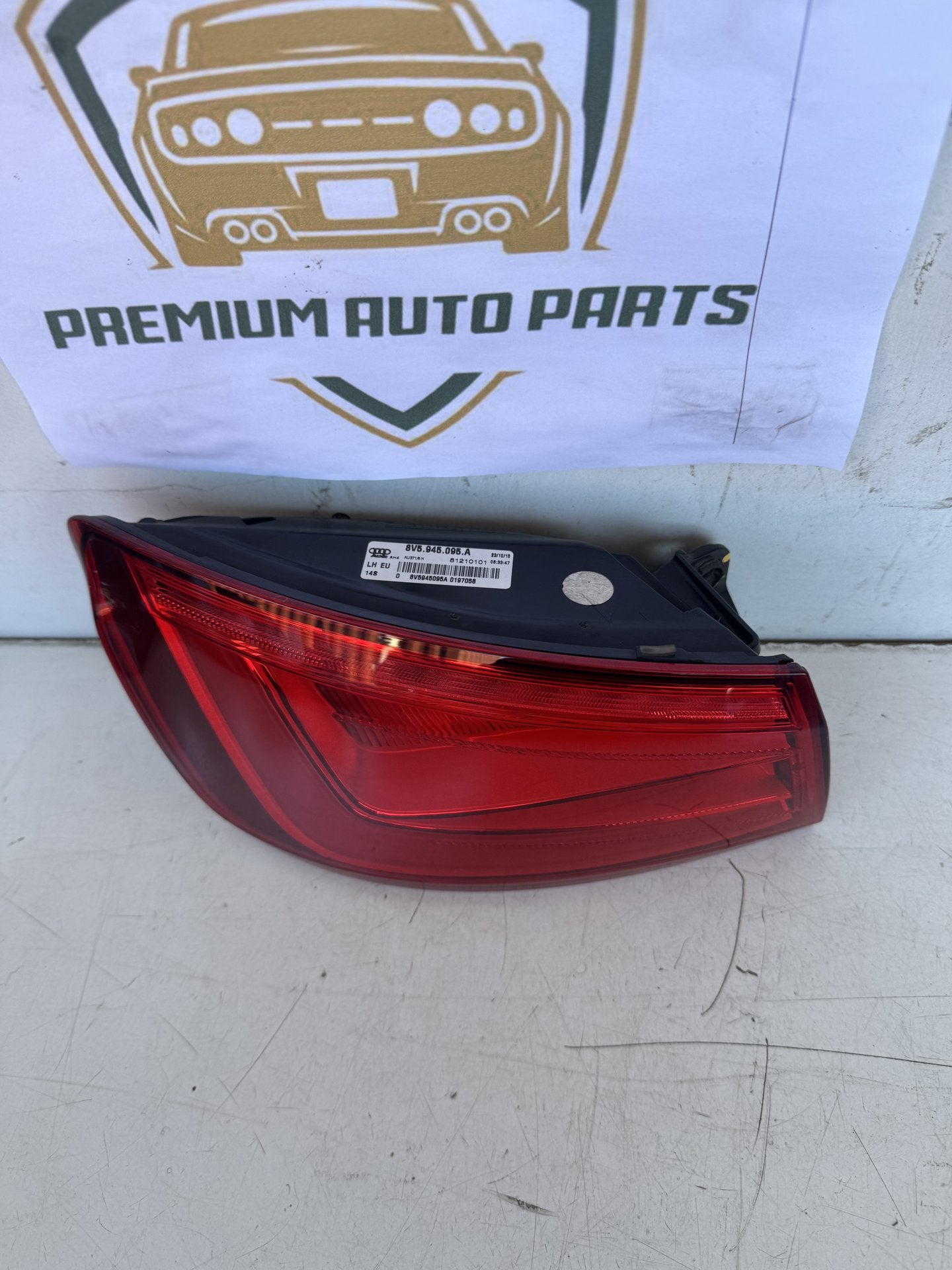 2016 Audi A3 8V Sedan Left Taillight