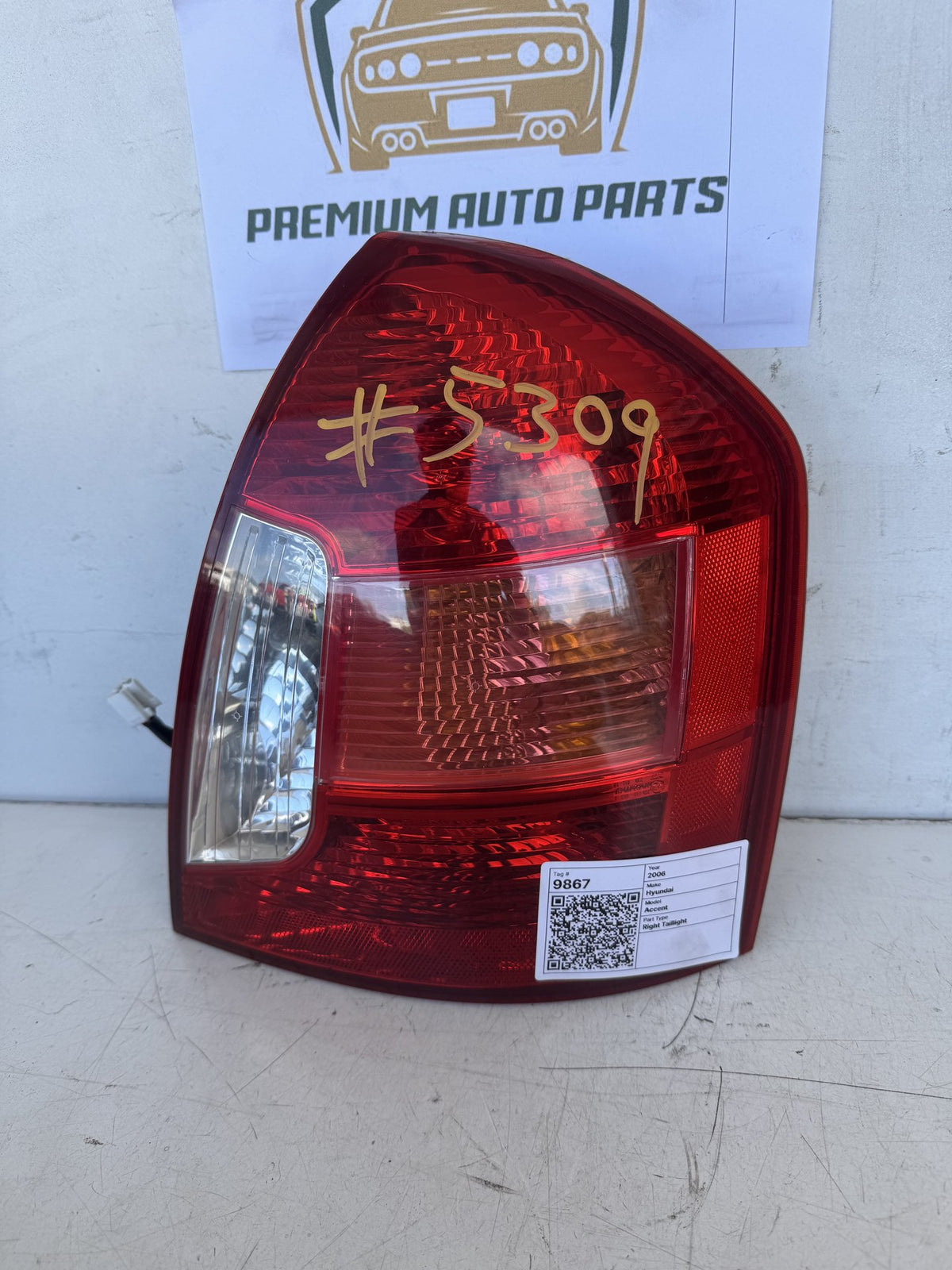 2006 Hyundai Accent MC Sedan Right Taillight