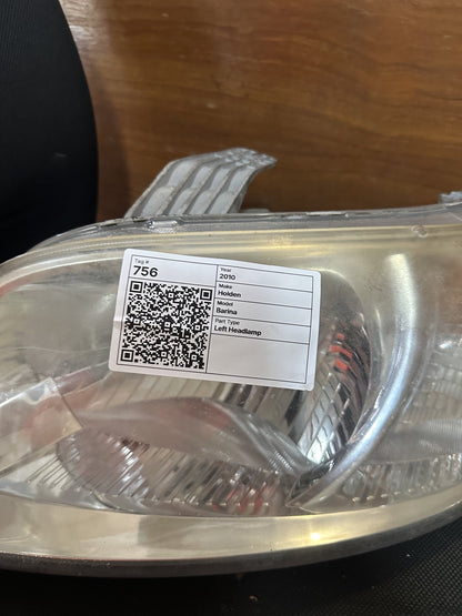 2010 Holden Barina Barina Hatchback Left Headlight