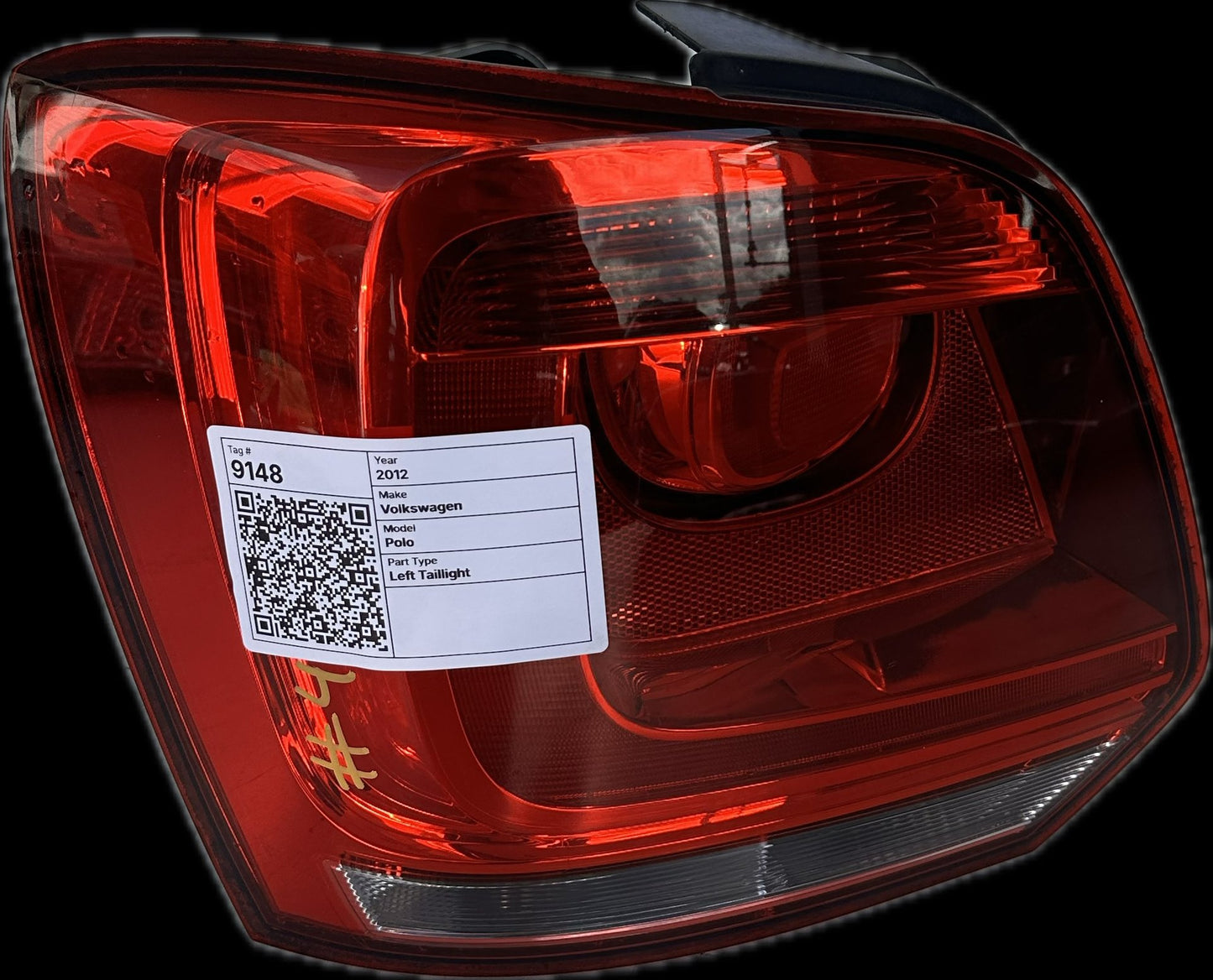 2012 Volkswagen Polo Hatchback Left Taillight
