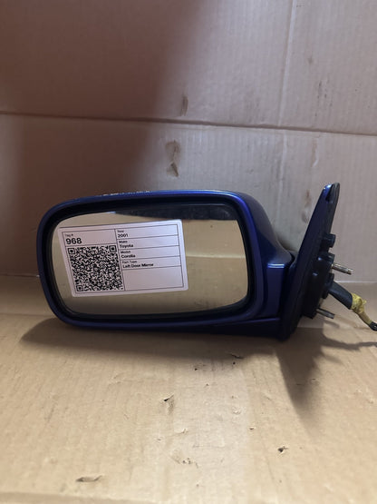 2001 Toyota Corolla Corolla Left Door Mirror 010117